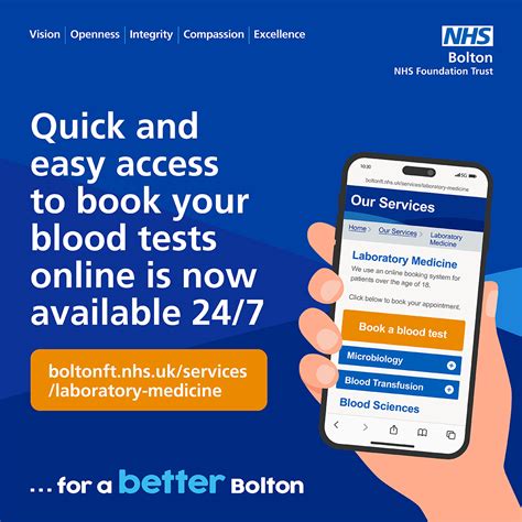 Book a test .